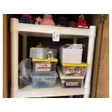 (2) top shelves of miniature collec...