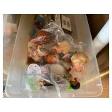 (2) bottom shelves of miniature col...