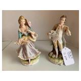 (2) Lefton figurines of young peopl...