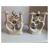 Gentleman and lady candelabra...