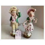 (2) German style figurines...