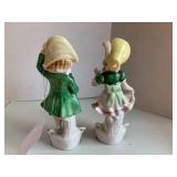 (2) German style figurines...