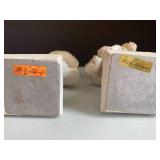 (2) Resin busts of women...