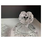 Lead crystal covered butter or chee...
