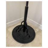 Mannequin on heavy metal base, with...