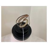 Mannequin on heavy metal base, with...