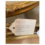 2 pcs - antique oval ornate picture...