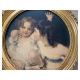 Calmady children ornate framed pict...