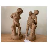 2 pcs - terracotta children, approx...