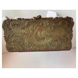 Ansonia mantel clock, with key; hea...