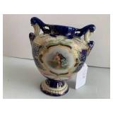 Porcelain vase with cobalt blue...