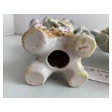 Porcelain man and woman busts, appr...