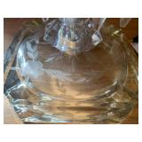 Tabletop electric cranberry glass l...