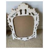 Framed picture of child and angels,...