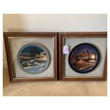 2 pcs - pictures; frame 17"x16"...
