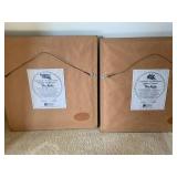 2 pcs - pictures; frame 17"x16"...