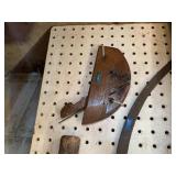 3 pegboards with old wrenches...