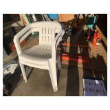 (2) Plastic lawn chairs...