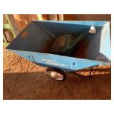 Blue radio lawn cart...