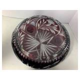 (2) Amethyst pcs. Bowl and vase...