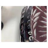 (2) Amethyst pcs. Bowl and vase...