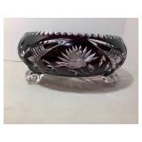 (2) Amethyst pcs. Bowl and vase...
