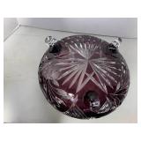(2) Amethyst pcs. Bowl and vase...