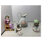 Limoges pitcher, Goebel Madonna and...