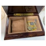 Carnival glass, lidded tea jar and ...