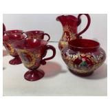 Murano Ruby Red tea or coffee set...