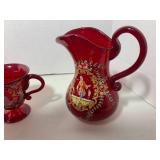 Murano Ruby Red tea or coffee set...