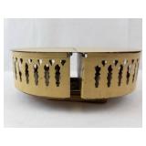 Lazy Susan - Vintage Gold-Tone Round Serving Center with Filigree Cutouts