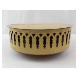 Lazy Susan - Vintage Gold-Tone Round Serving Center with Filigree Cutouts