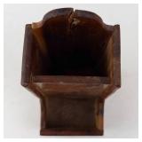 Vintage Wooden Match Holder - Red Feather Lakes, Colorado