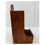 Vintage Wooden Match Holder - Red Feather Lakes, Colorado