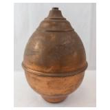 Antique Copper Fire Extinguisher ? - Missing Pull Ring, Patina Finish