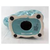 Elephant Ceramic Openwork Figurine - Teal Glaze