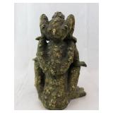 Three-Frog Stack Sculpture - Frog Figurine with Patina Finish
