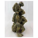 Three-Frog Stack Sculpture - Frog Figurine with Patina Finish