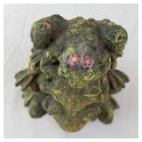 Three-Frog Stack Sculpture - Frog Figurine with Patina Finish