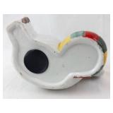 Ceramic Elephant Figurine with Multicolor Ball & Party Hat Coin Bank