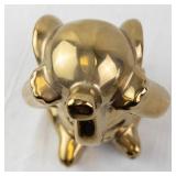 Elephant Spice Holder Air Freshener - Gold Tone