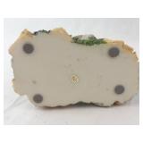 Elephant Figurine - Mother & Calf on Rocky Base with Moss