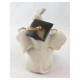 Lenox Best of the Class Elephant Figurine - Graduation Cap with Algebra Book Included