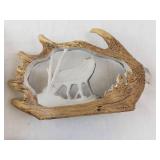Elk Antler Wall Art - Wolf Diorama Pair