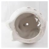 Ceramic Elephant Candle Cover - White Openwork Tealight Holder