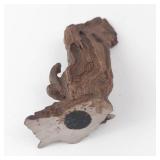 Elephant Sculpture - Resin Two-Elephant Figurine, Brown Finish