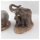 Masterpiece by Homco Elephant Figurines - Hand-Painted Porcelain (Lot of 2)