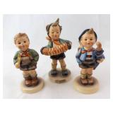 Goebel M.I. Hummel Accordion Boy #185 Trio - Set of 3 Figurines (Trumpet Boy, Home From Market)
