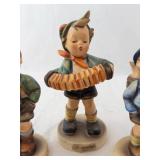 Goebel M.I. Hummel Accordion Boy #185 Trio - Set of 3 Figurines (Trumpet Boy, Home From Market)